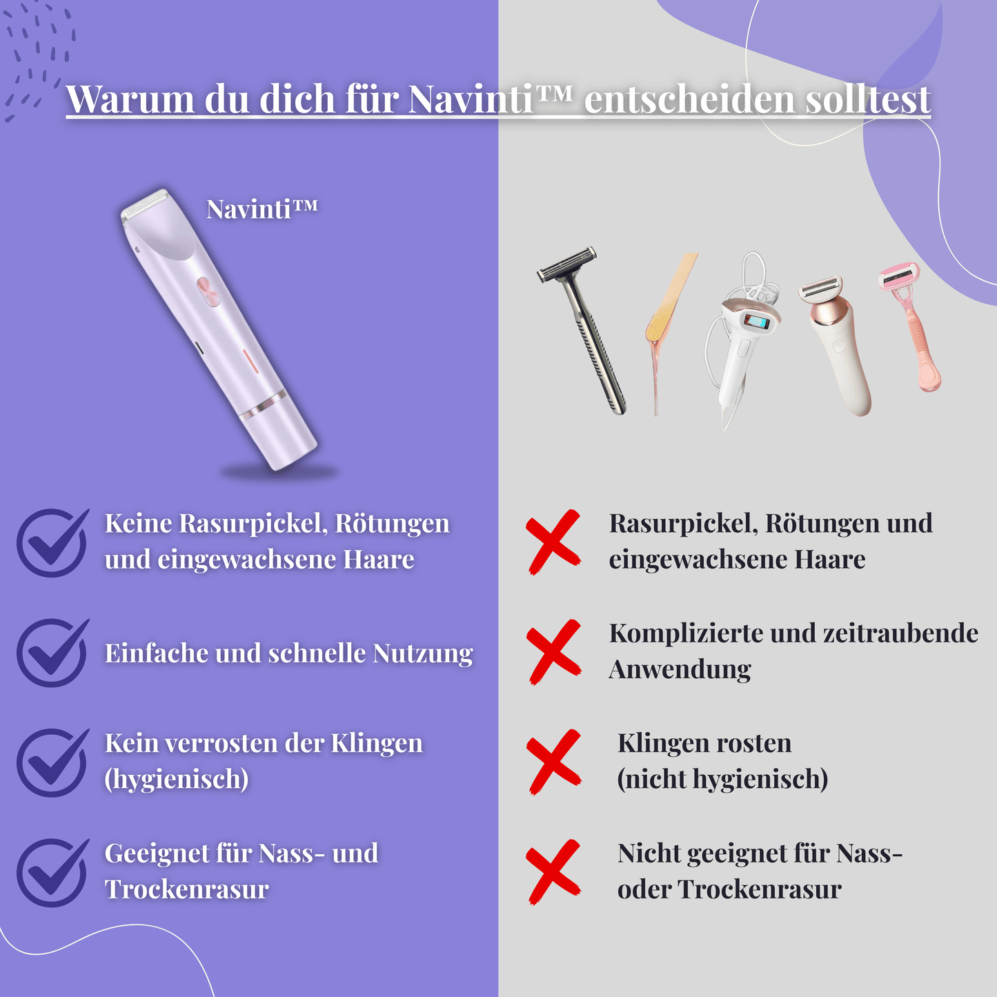 Navinti™ SensitivSkin Rasierer